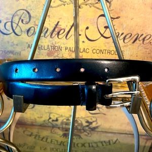 Aimee Lynn Black Leather Belt